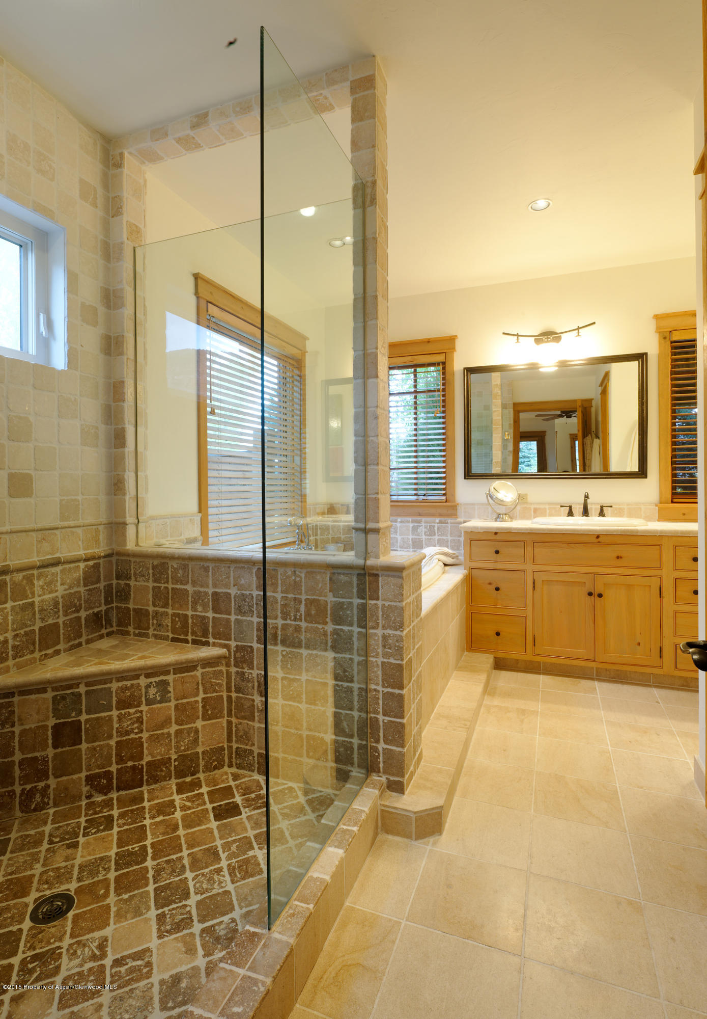 298 Red Rock Road Basalt, CO 81621 - Photo 19 of 30 a bathroom with a tub a shower and a sink
