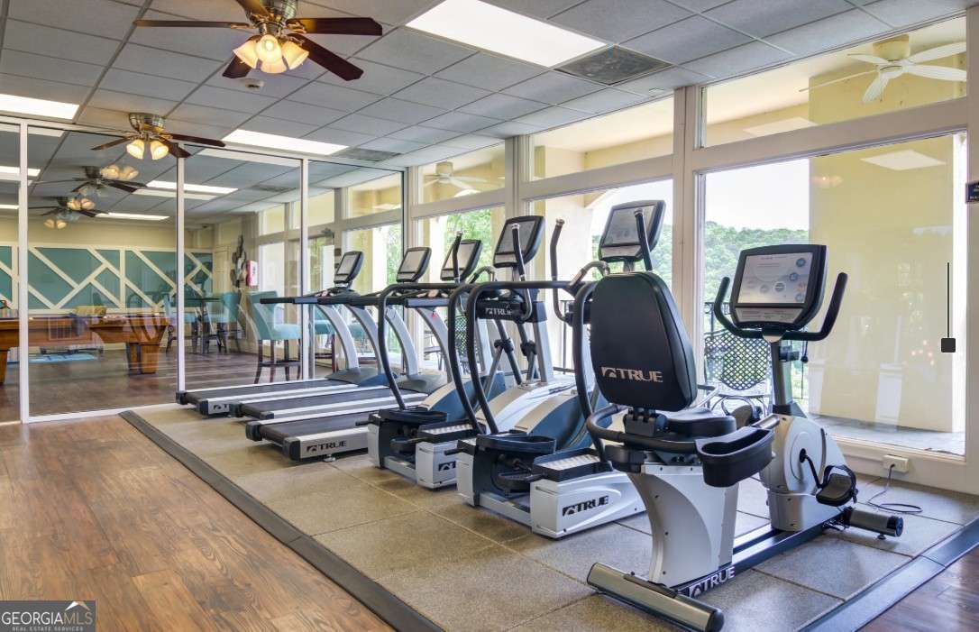 2383 Akers Mill Road Southeast, Unit L01 Atlanta, GA 30339 - Photo 19 of 30 a view of a room with gym equipment