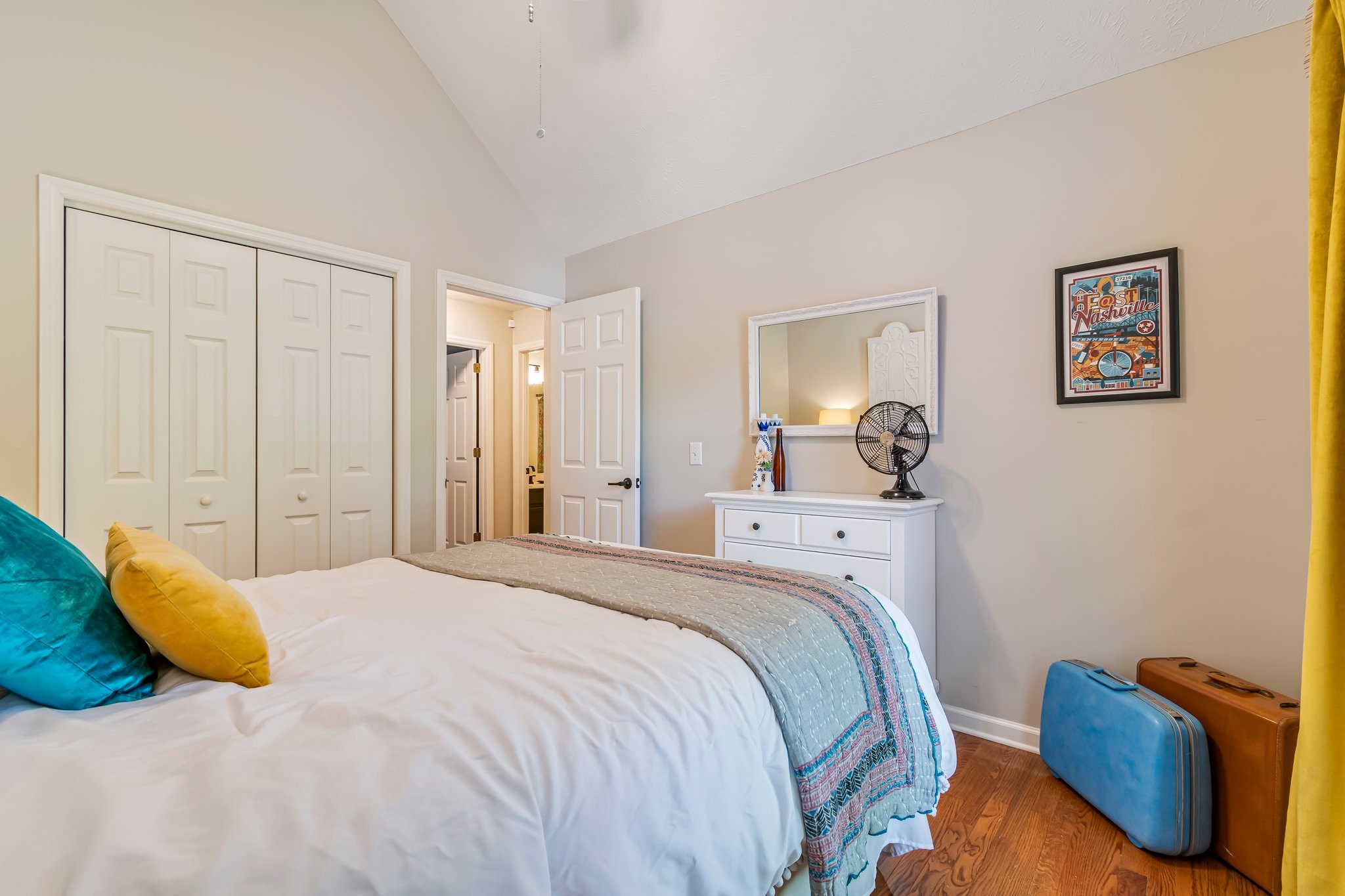 1817 Bryce Circle Nashville, TN 37211 - Photo 29 of 54 a bedroom with a bed and a lamp on dresser