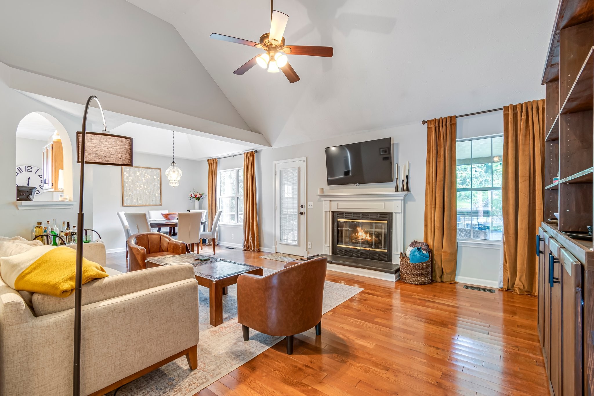 1817 Bryce Circle Nashville, TN 37211 - Photo 5 of 54 a living room with furniture fireplace and flat screen tv