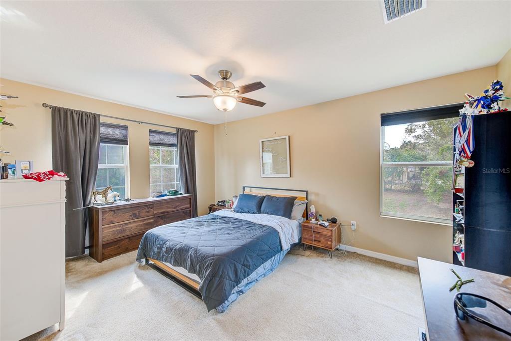 780 Spring Flowers Trail Brandon, FL 33511 - Photo 17 of 33 a bedroom with a bed chandelier and a window