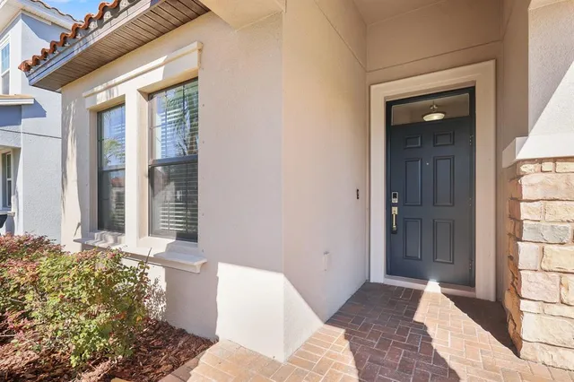 a front view of a house