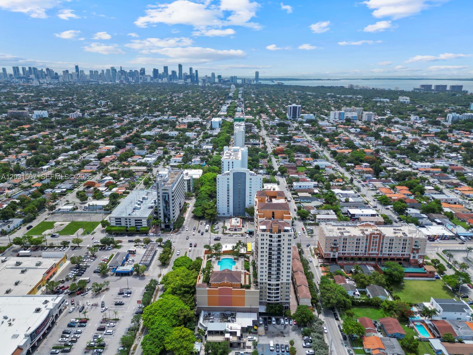 3232 Southwest 22nd Terrace, Unit 802 Miami, FL 33145 - Photo 24 of 27 View towards Bay