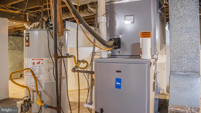 a view of water heater room