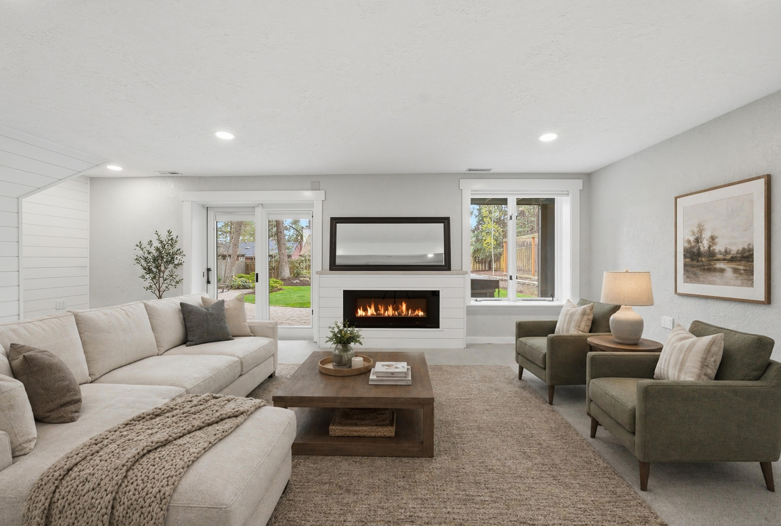 1961 Southwest Knoll Avenue Bend, OR 97702 - Photo 30 of 53 a living room with furniture and a fireplace