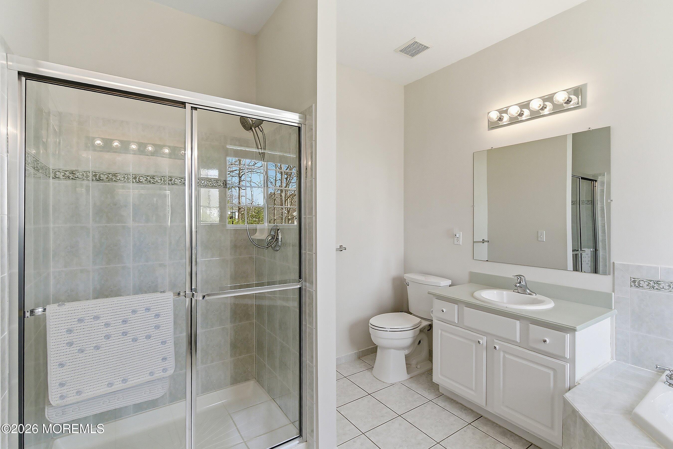 65 Mission Way Barnegat, NJ 08005 - Photo 17 of 51 a bathroom with a granite countertop sink toilet and shower