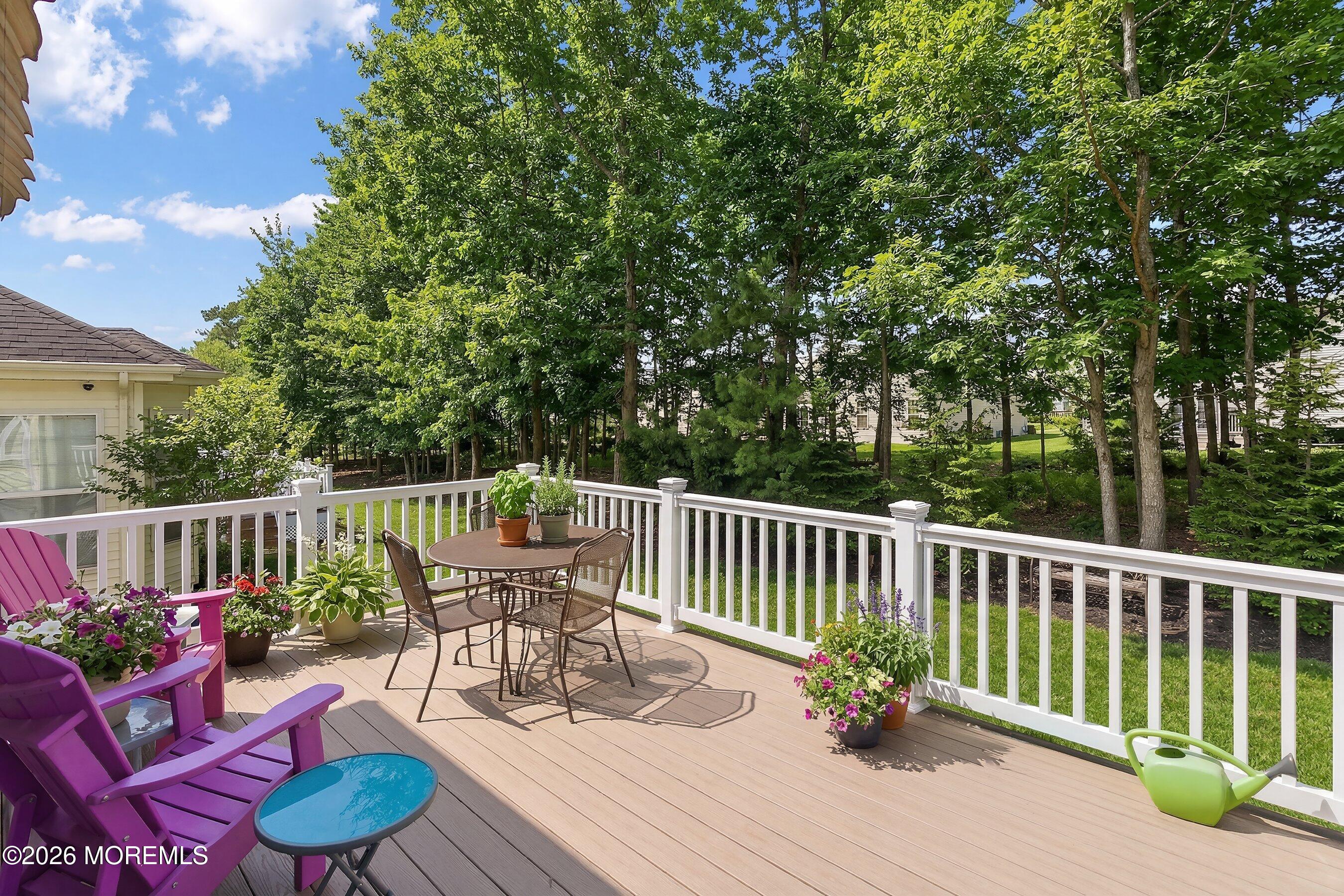 65 Mission Way Barnegat, NJ 08005 - Photo 23 of 51 a view of balcony with furniture and trees