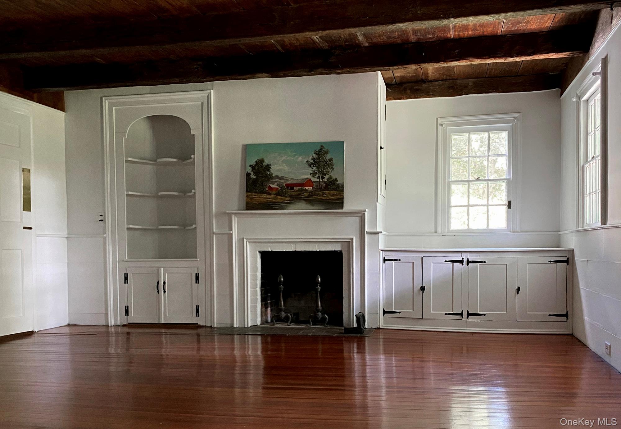 645 Tyrrel Road Millbrook, NY 12545 - Photo 17 of 39 Exposed beams and fireplace