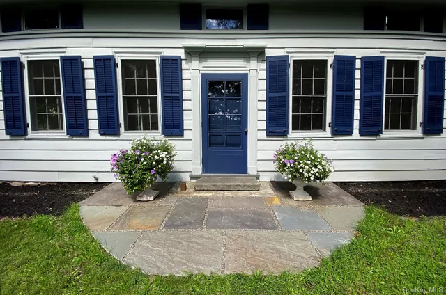 a front view of a house