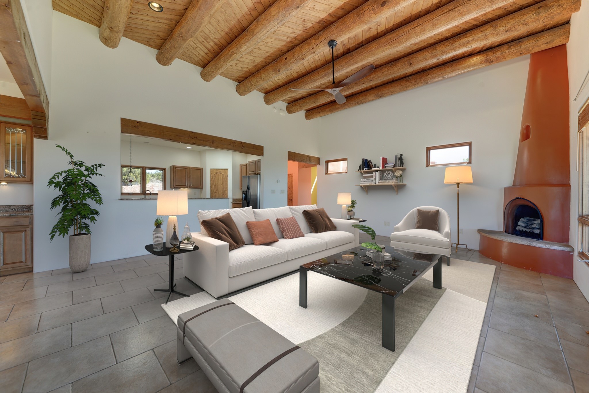 47 Azul Loop Santa Fe, NM 87508 - Photo 12 of 36 Living Room - virtual staging