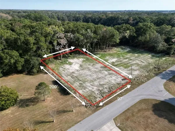 a view of a backyard with a wooden bridge