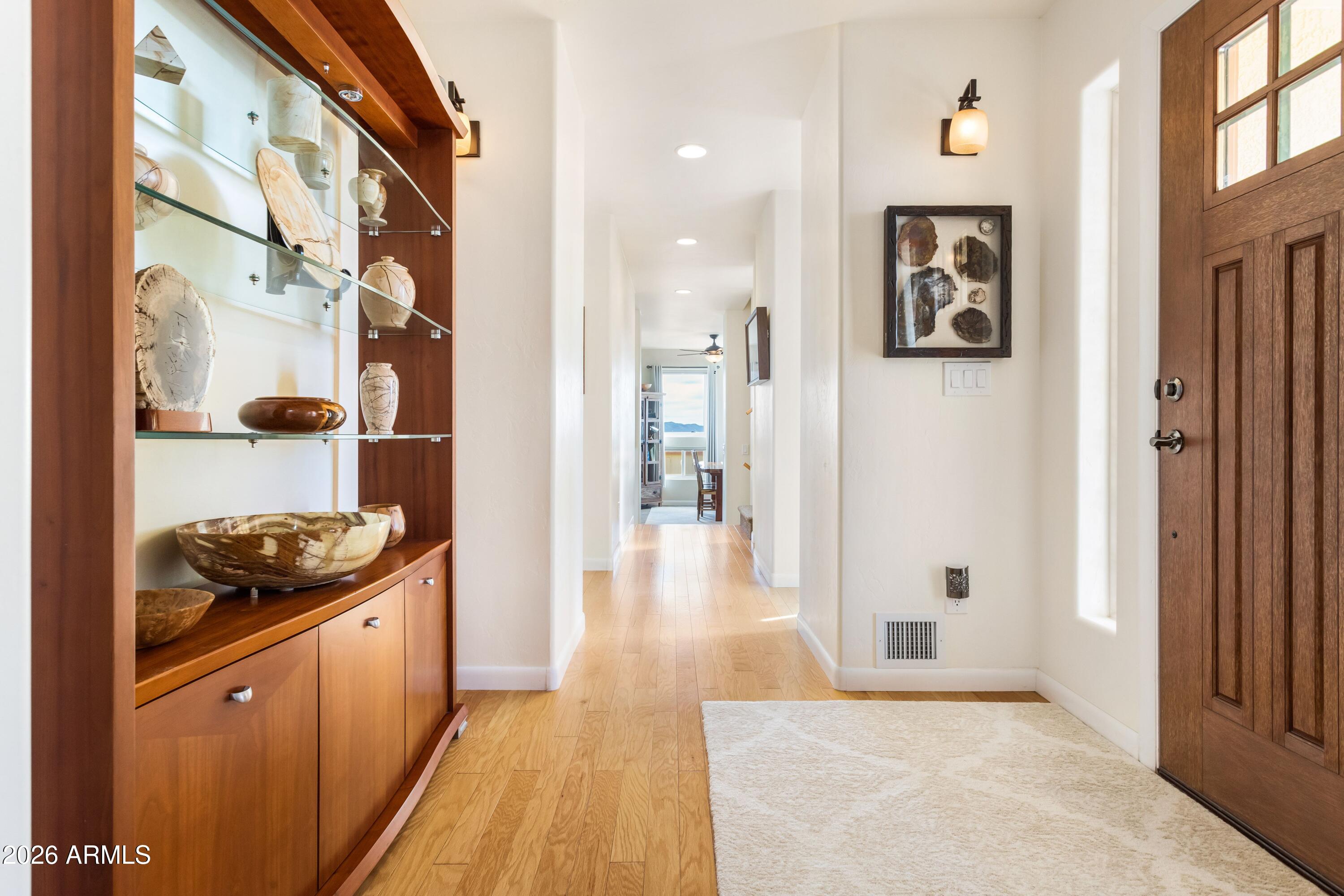 8541 South Almosta Ranch Road Hereford, AZ 85615 - Photo 4 of 53 a kitchen with a refrigerator and a stove