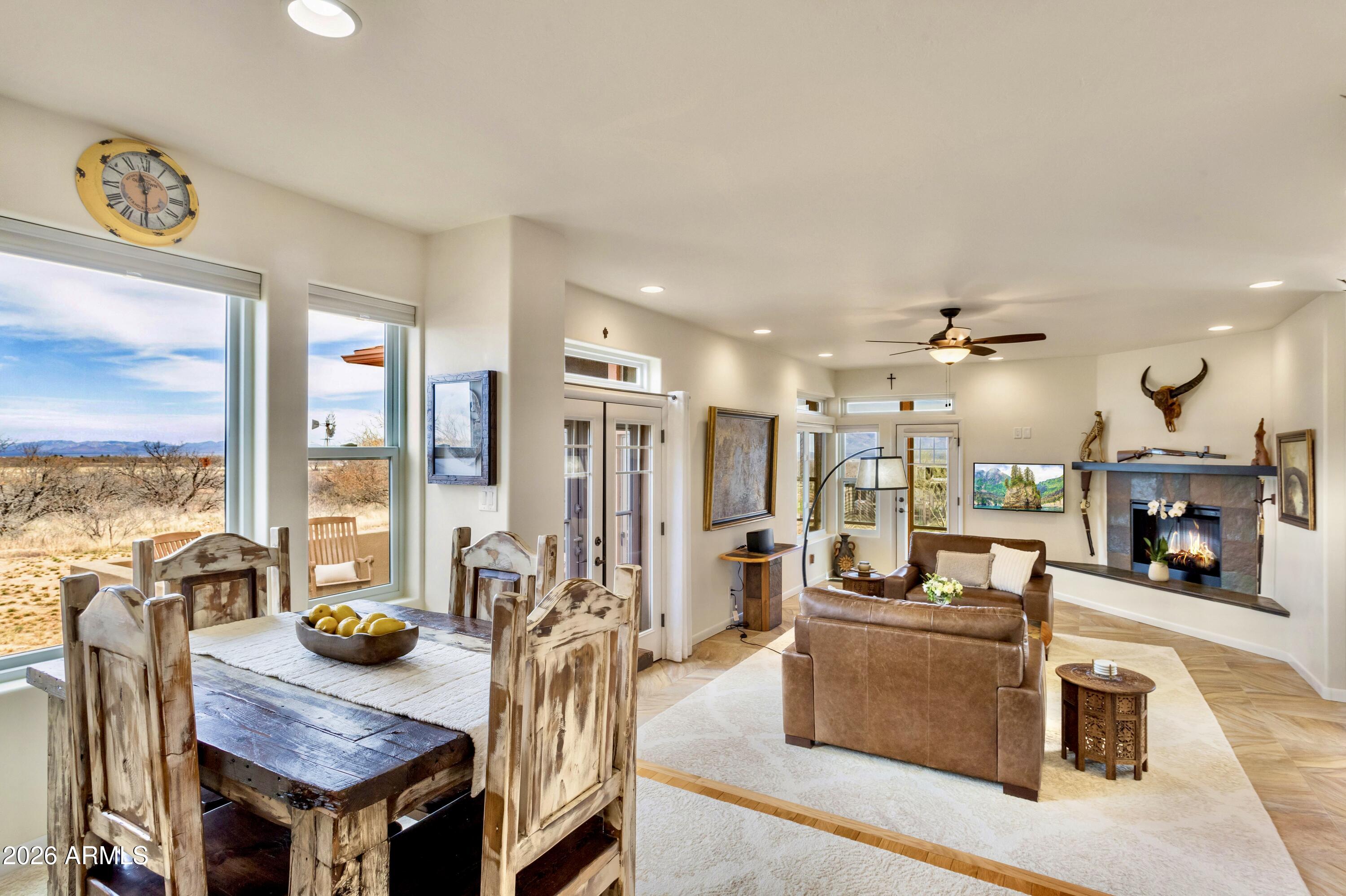 8541 South Almosta Ranch Road Hereford, AZ 85615 - Photo 6 of 53 a view of a living room and kitchen