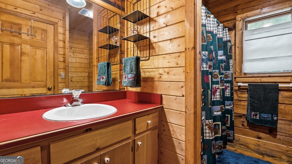 390 Butler Creek Road, Unit 10 Cherry Log, GA 30522 - Photo 13 of 27 a bathroom with a sink and a mirror