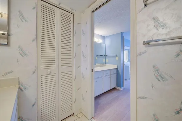 a bathroom with a bathtub and a sink