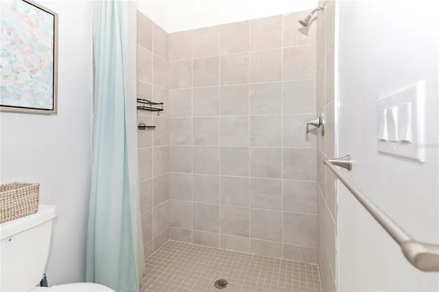 a view of a balcony with lake view