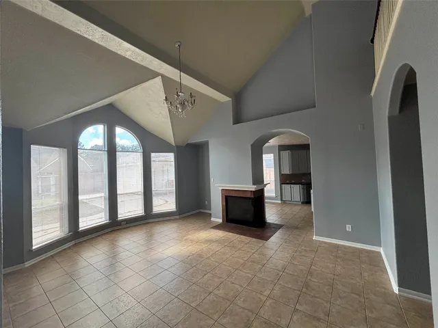 a view of a livingroom with a staircase