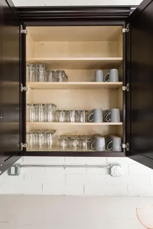 a close view of dresser