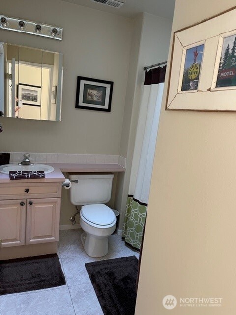 304 Highway 150, Unit 1A Chelan, WA 98816 - Photo 11 of 25 a bathroom with a sink toilet and mirror