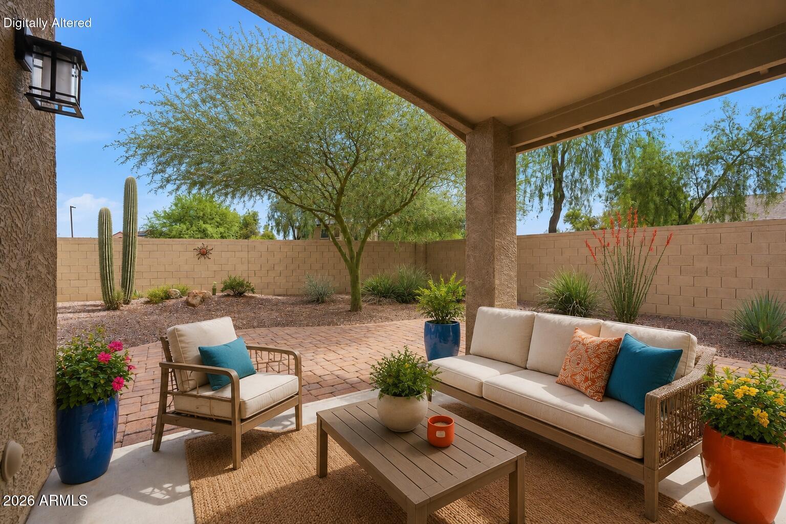 2956 East Shady Spring Trail Phoenix, AZ 85024 - Photo 24 of 37 Patio virtually staged