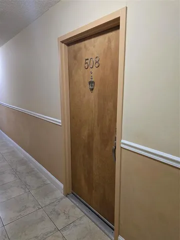 a view of front door