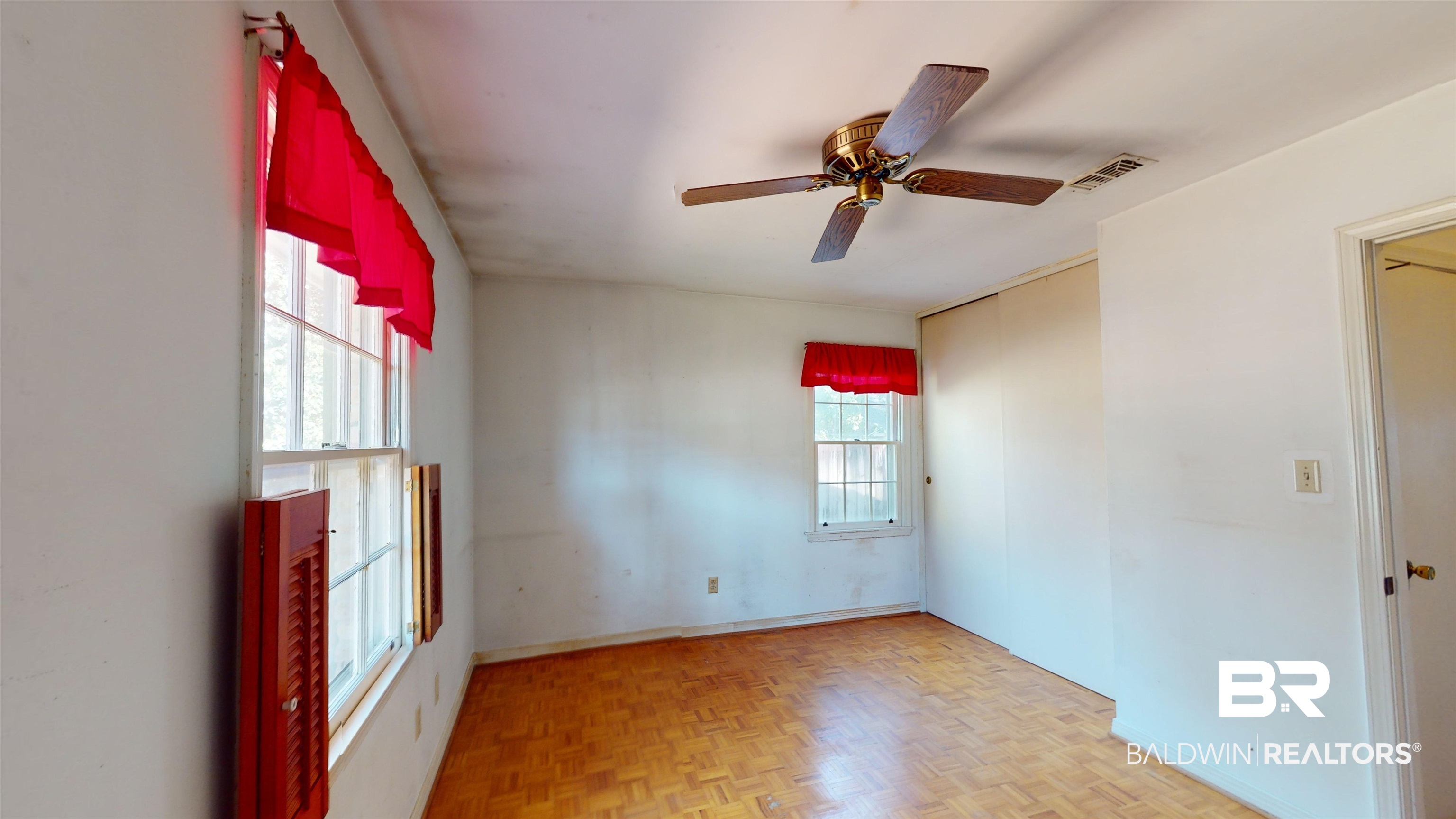 816 Overbey Drive Mobile, AL 36608 - Photo 27 of 27 Unfurnished room featuring ceiling fan and light parquet floors