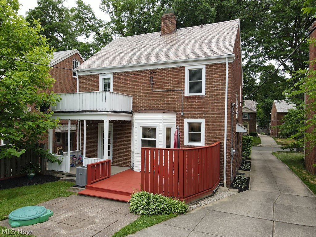 2395 Saybrook Road Cleveland, OH 44118 - Photo 24 of 31 Back of house with central AC unit