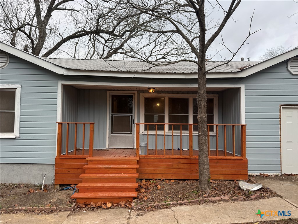 a front view of a house