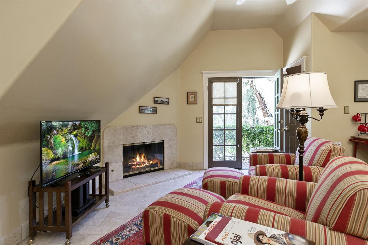 267 Fairview Road Ojai, CA 93023 - Photo 23 of 50 a living room with furniture and a fireplace