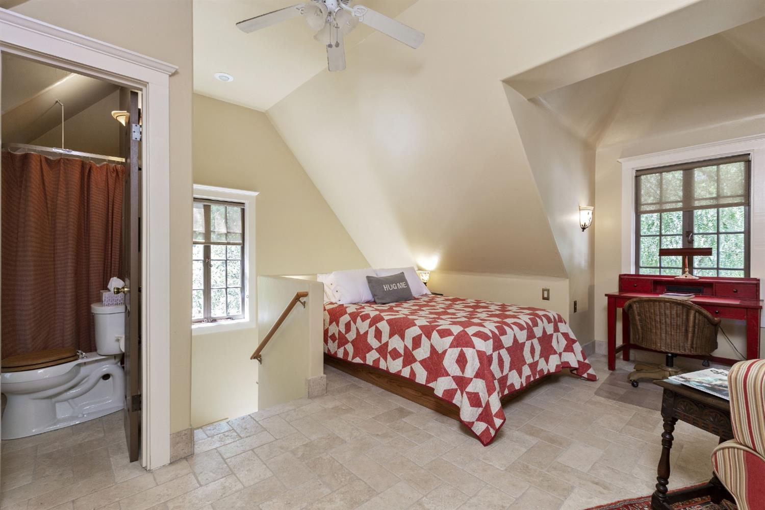 267 Fairview Road Ojai, CA 93023 - Photo 25 of 50 a bedroom with a bed and a window