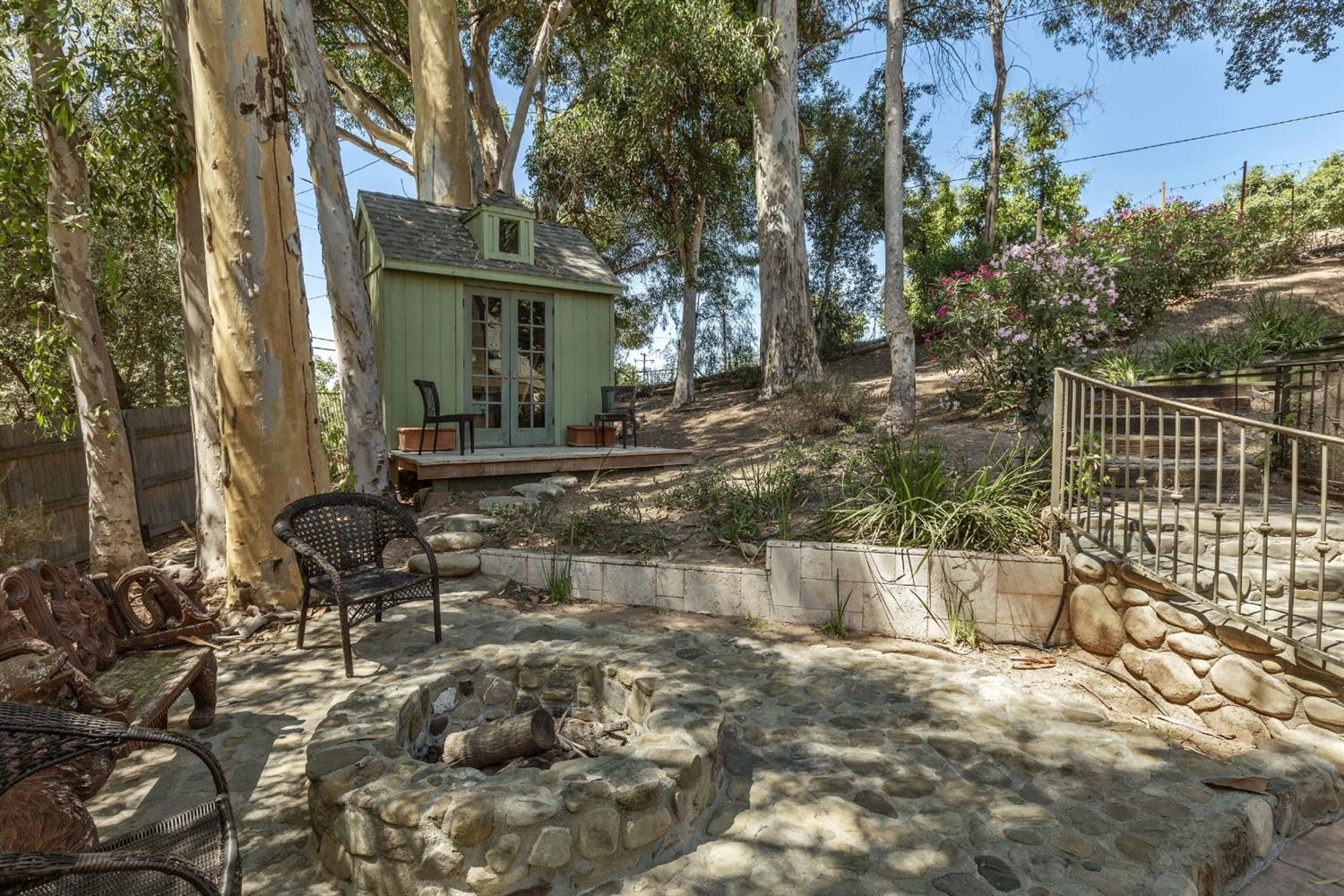 267 Fairview Road Ojai, CA 93023 - Photo 28 of 50 a backyard of a house with outdoor seating