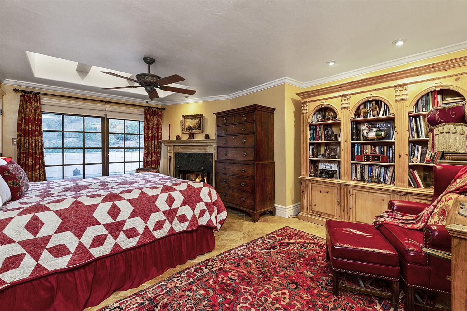267 Fairview Road Ojai, CA 93023 - Photo 42 of 50 a bedroom with a bed dresser and a large window