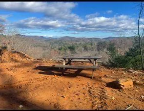 a view of a lake with mountain view
