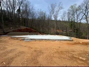 a view of a lake with houses
