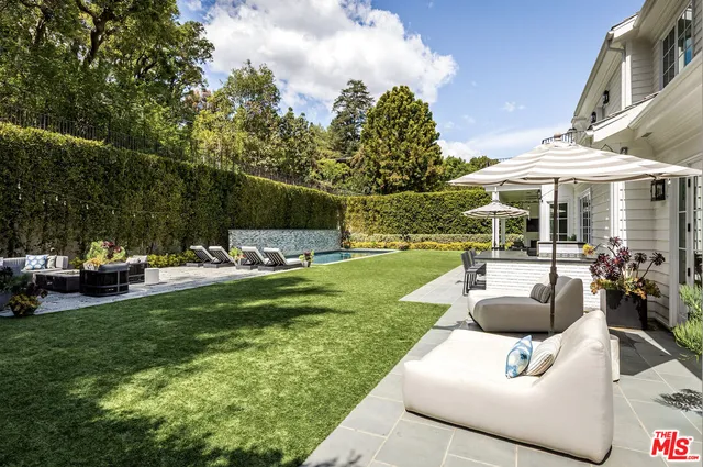 a view of outdoor space yard deck patio and swimming pool