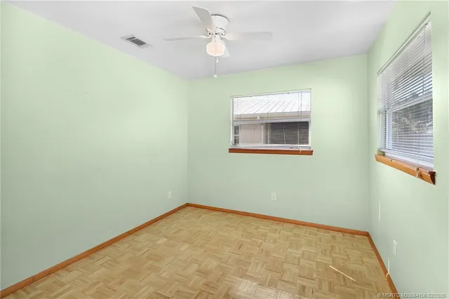 a view of a hallway with closet