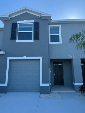 a front view of a house