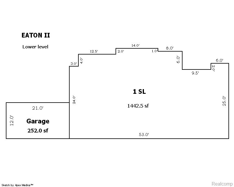 11840 Farmington Road, Unit 59 Livonia, MI 48150 - Photo 16 of 16 Floor plan