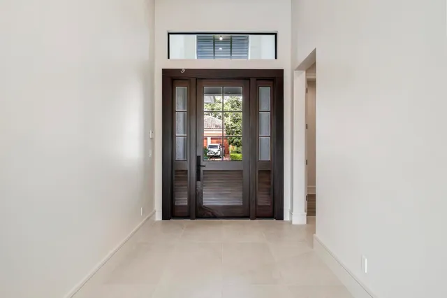 a view of an entryway door