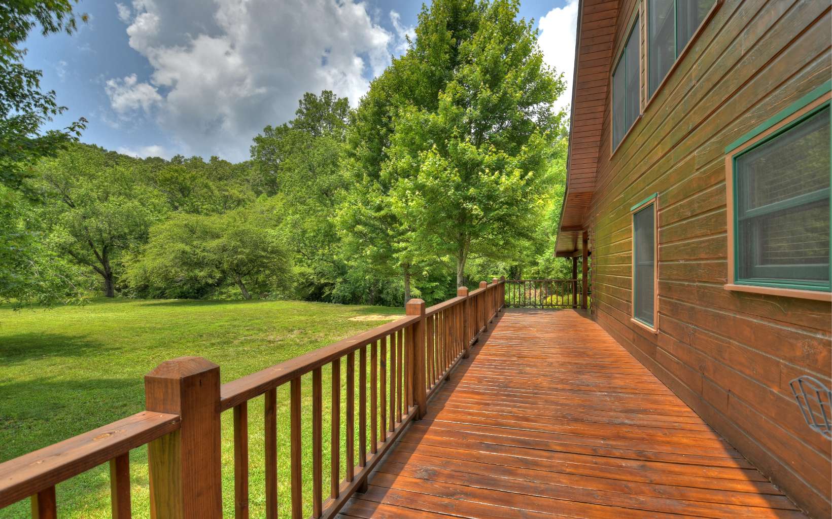 480 Major Ridge Blue Ridge, GA 30513 - Photo 54 of 68 a view of a balcony with a yard