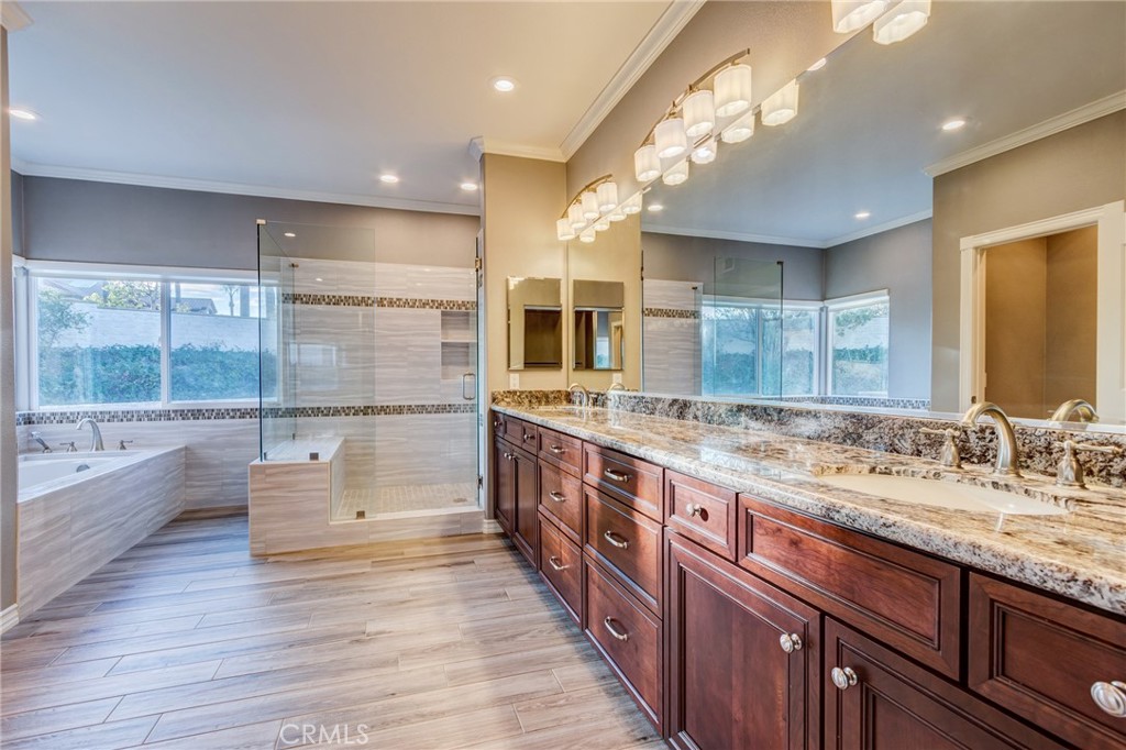 4845 Sky Ridge Drive Yorba Linda, CA 92887 - Photo 36 of 74 Main level bedroom's bathroom