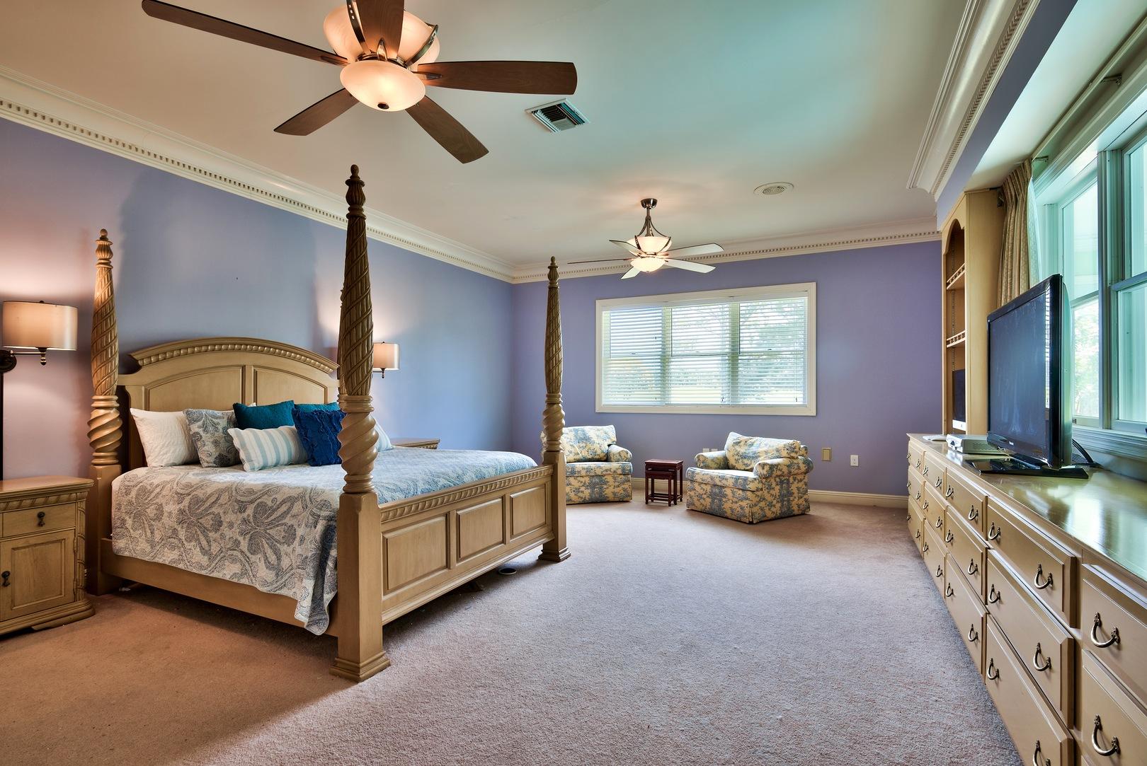 8 Weekewachee Circle Destin, FL 32541 - Photo 16 of 26 a bedroom with a bed couch and a window