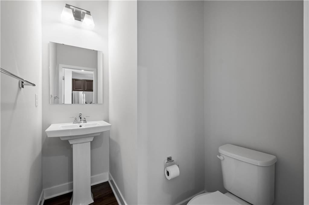 4108 Spruce Road Gibsonia, PA 15044 - Photo 12 of 46 a bathroom with a sink mirror and toilet