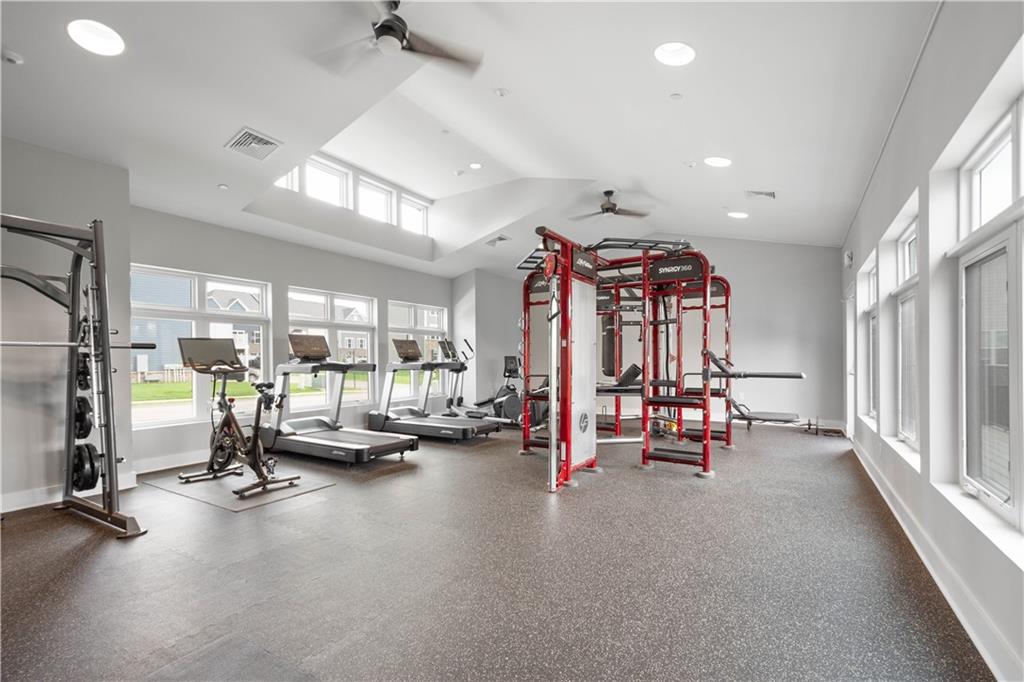 4108 Spruce Road Gibsonia, PA 15044 - Photo 43 of 45 a view of a room with gym equipment