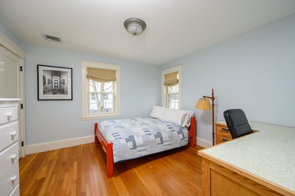 30 Ridge Road Milton, MA 02186 - Photo 21 of 33 a bedroom with a bed and wooden floor