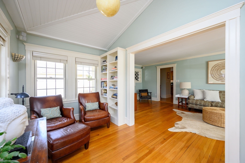 30 Ridge Road Milton, MA 02186 - Photo 7 of 33 a living room with furniture and a wooden floor
