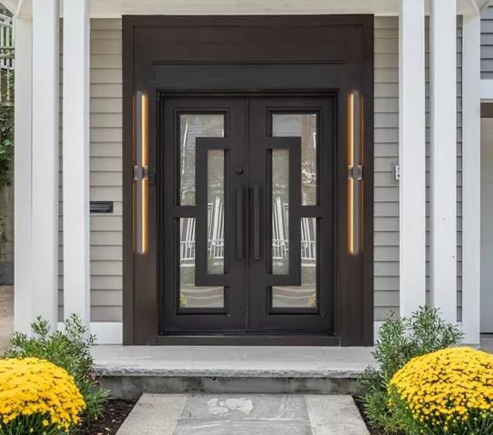 a view of entrance front of house