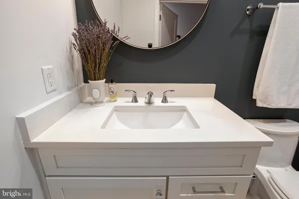 a close view of sink