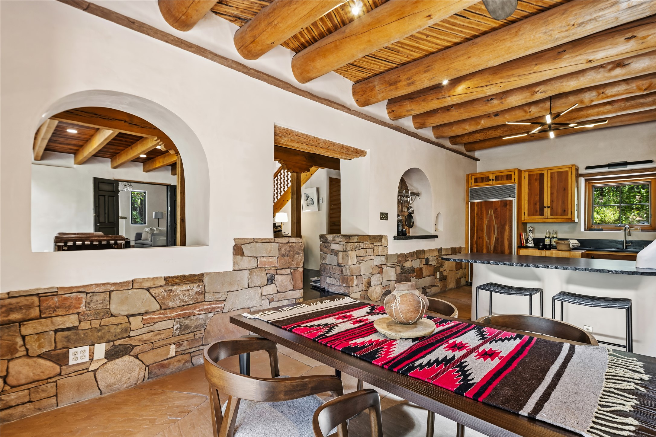 1330 Bishops Lodge Road Santa Fe, NM 87506 - Photo 10 of 54 Dining to Living