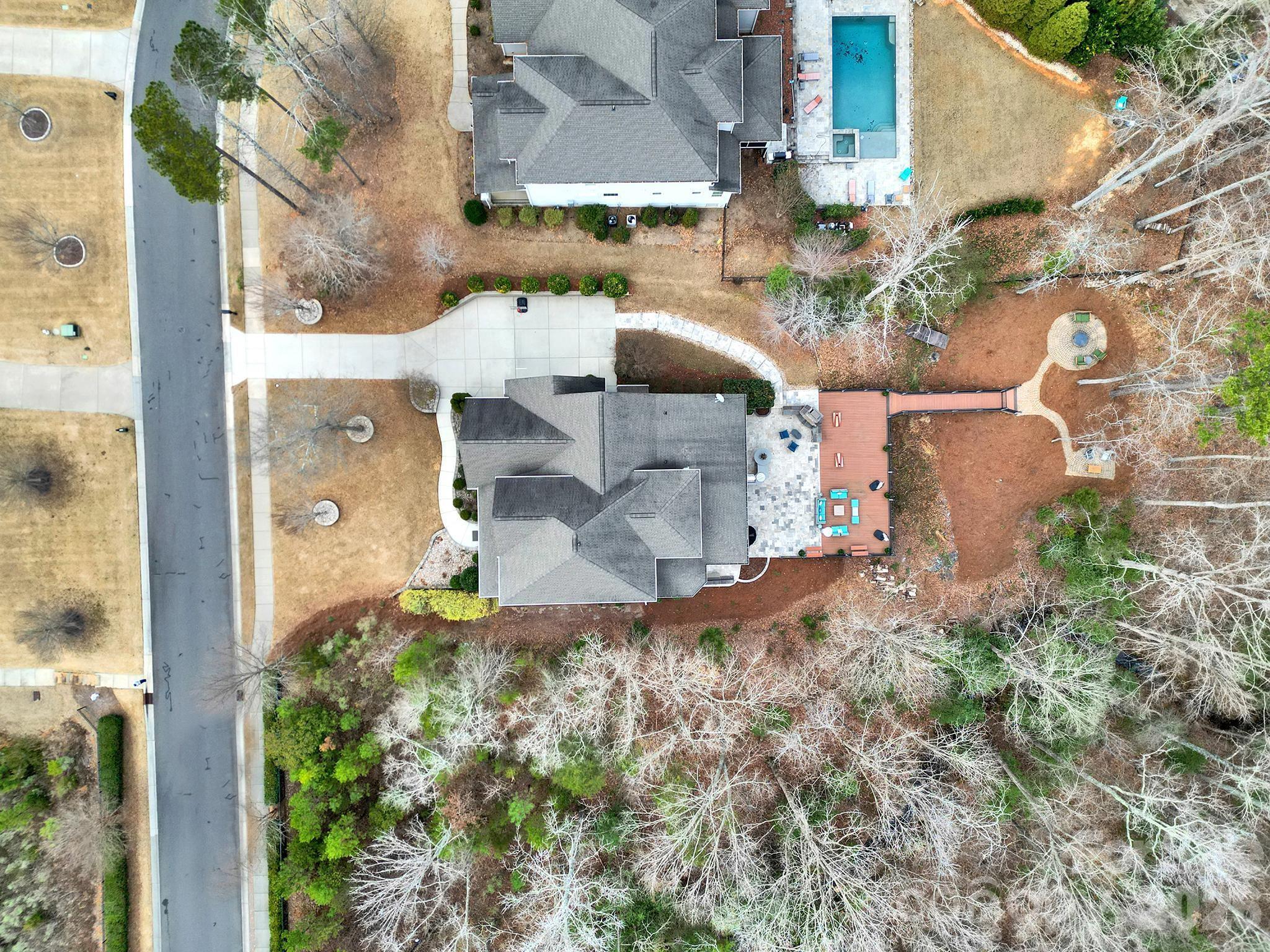 2112 Tatton Hall Road Fort Mill, SC 29715 - Photo 40 of 46 an aerial view of a house with a yard